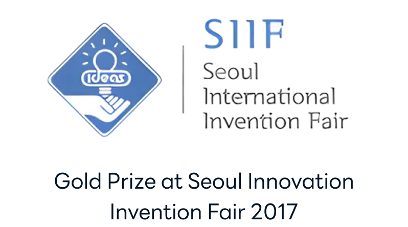 Gold Prize at Seoul Innovation Invention Fair 2017