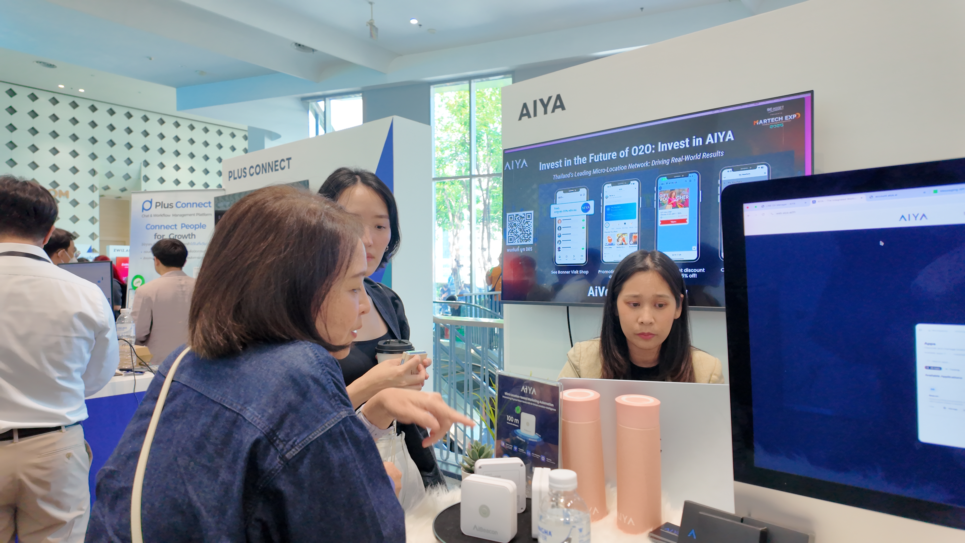 กิจกรรมที่บูธ AIYA LINE BOOTCAMP DAY