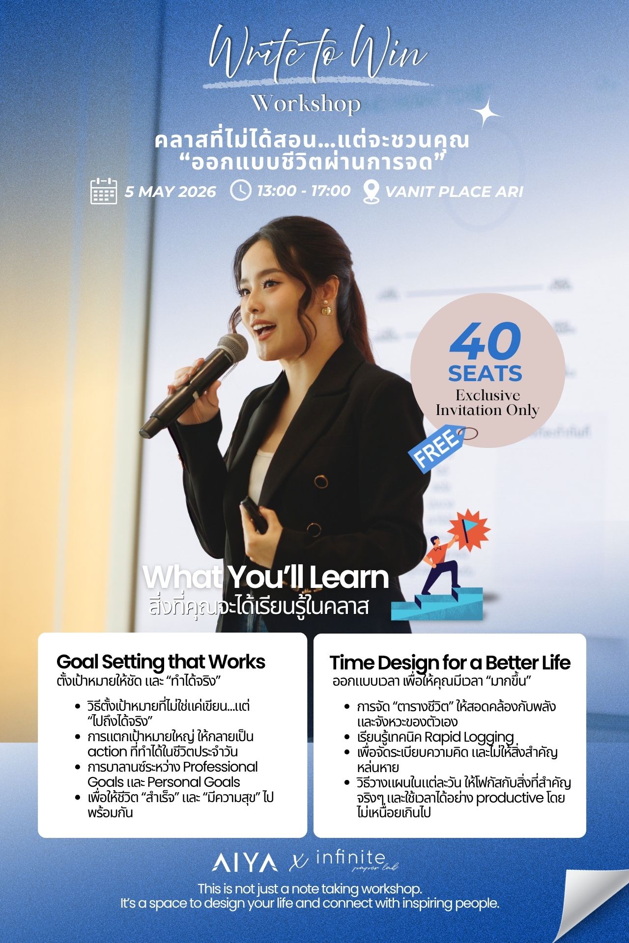 Write to Win Workshop Poster