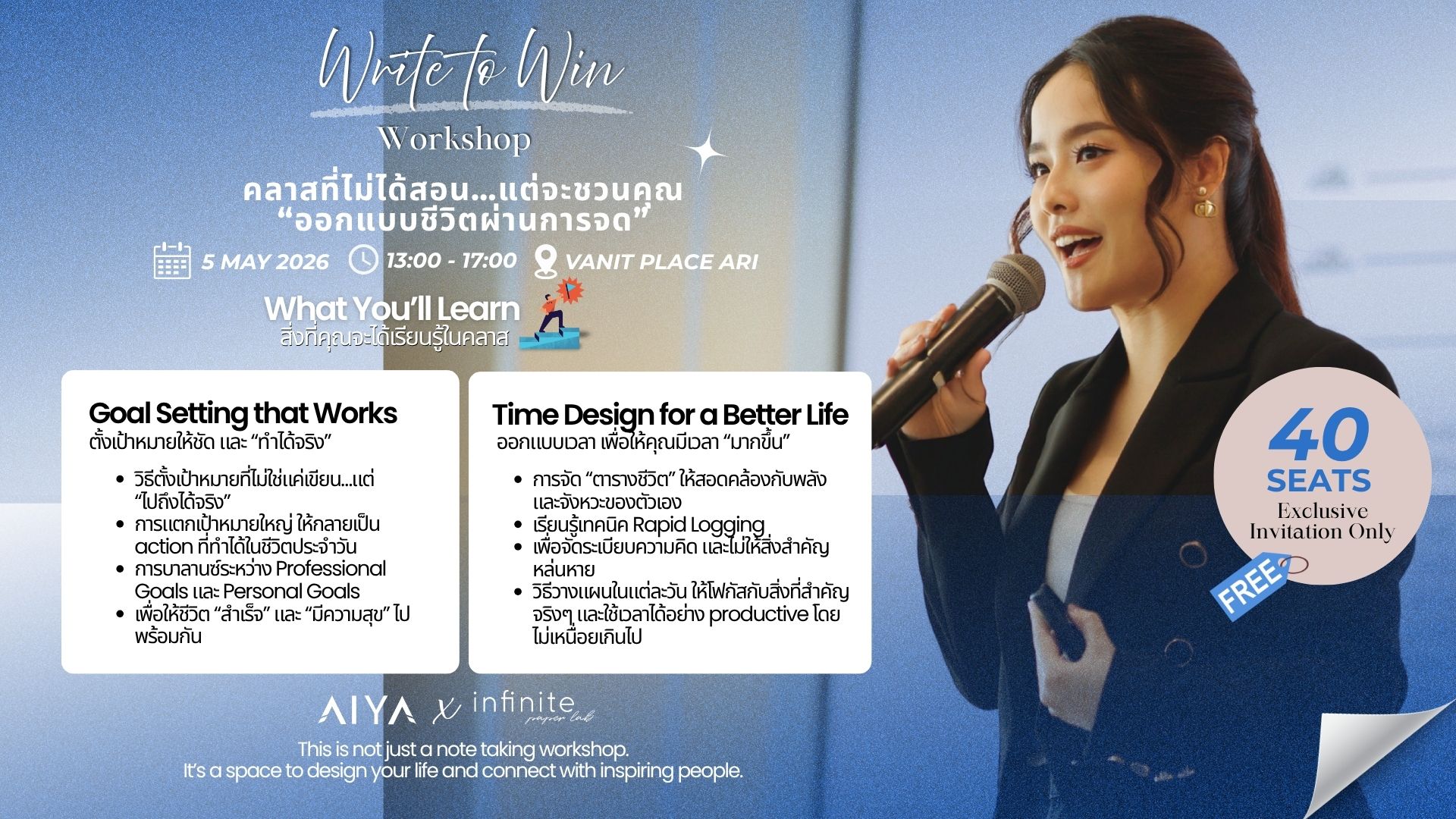 Write to Win Workshop Poster